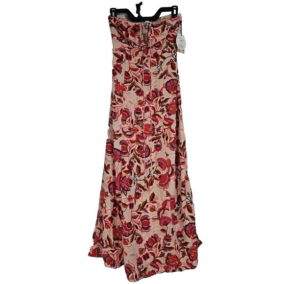 Sincerely Jules Women's XS  Smocked Back Maxi Floral Print Dress NWT - Picture 1 of 6